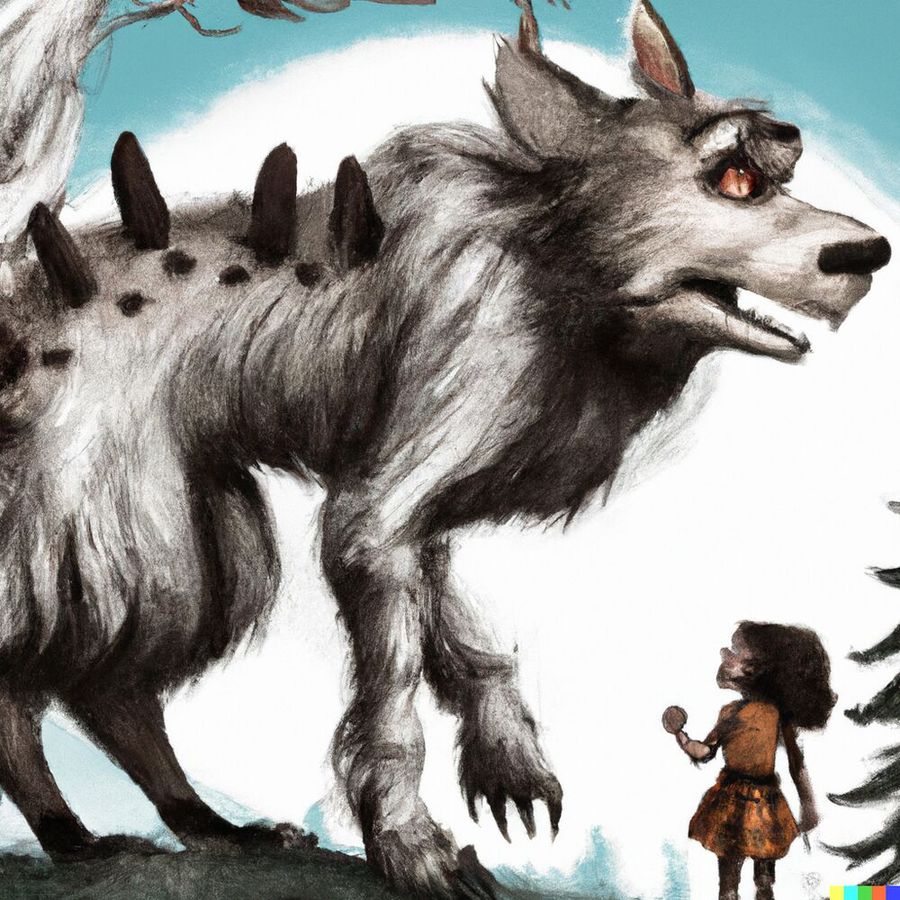 Yanaël était un petit garçon de 3 ans qui adorait explorer les alentours de son village. Un jour, alors qu'il jouait avec ses amis dans les bois, il a été capturé par un monstre affamé. Le monstre l'a avalé tout cru, ainsi que Loupio, un jeune loup garou gentil qui jouait avec Yanaël.